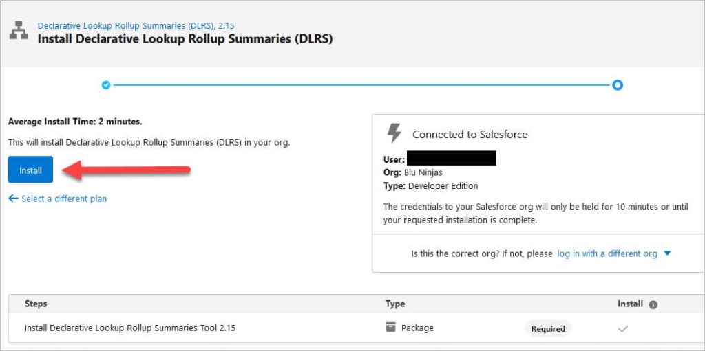 DLRS Package Installation4