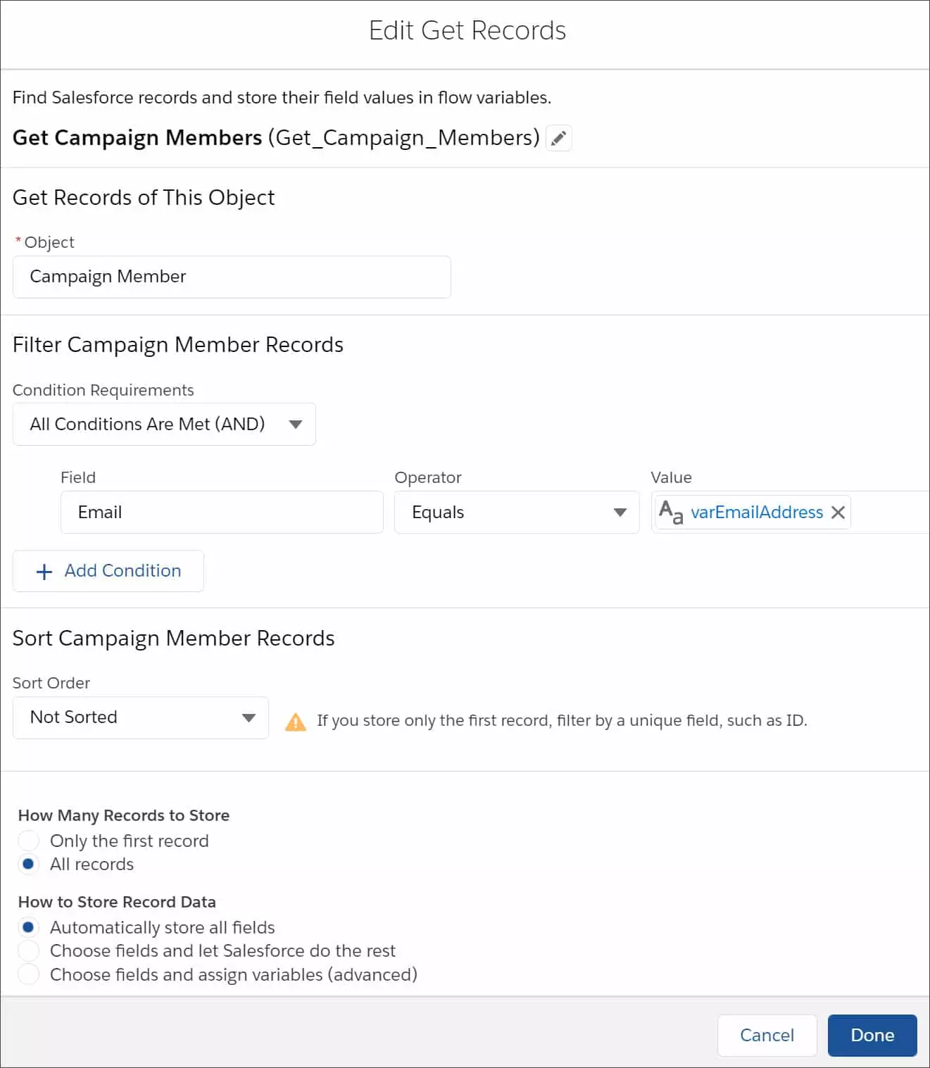 Get Campaign Member Records